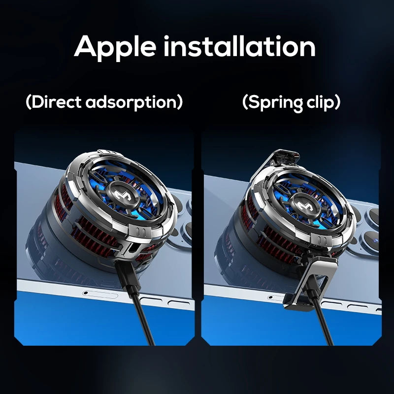 Cooler para celular gamer – Ventoinha de resfriamento rápido para semicondutores