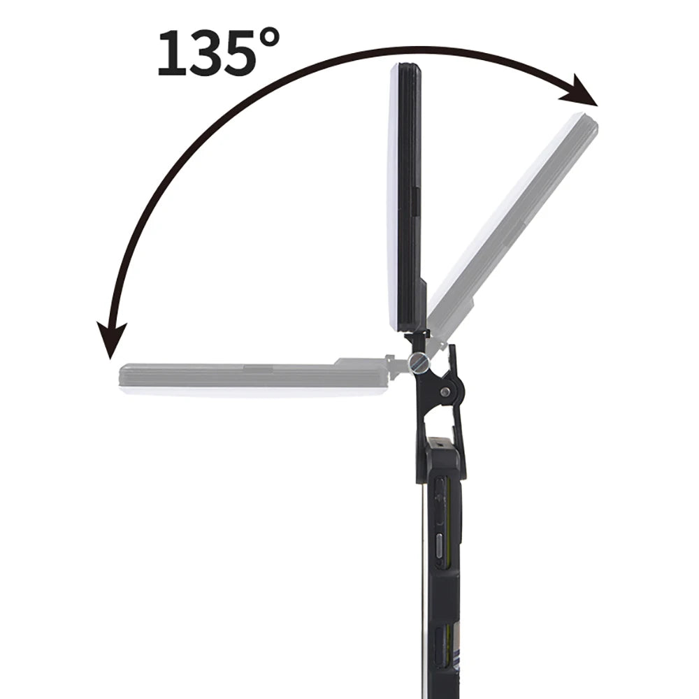 Luz de preenchimento LED RGB portátil para câmera de celular e vlogs