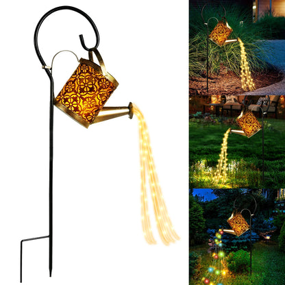 Regador solar luminoso para decoração de jardim