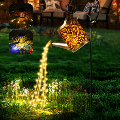 Regador solar luminoso para decoração de jardim