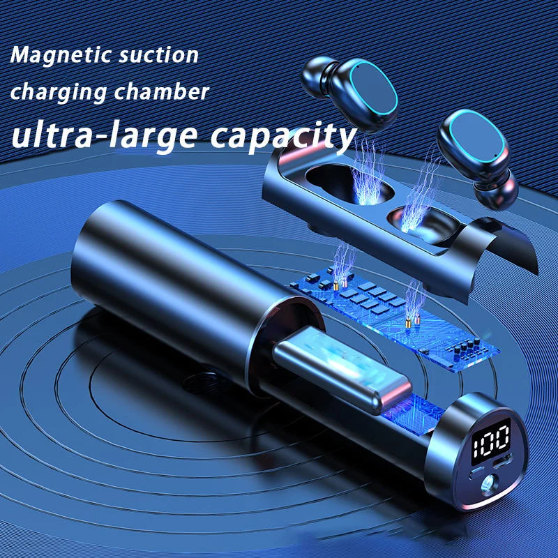 Fones de ouvido TWS N21 à prova d'água com microfone com redução de ruído